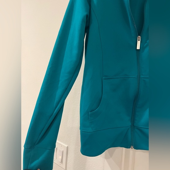 Teal Zip Up Under Armour Jacket - Picture 3 of 5